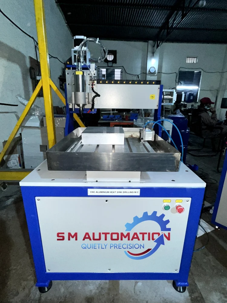 Aluminium Heatsink Drilling Machine - High Precision Industrial Machine by SM Automation