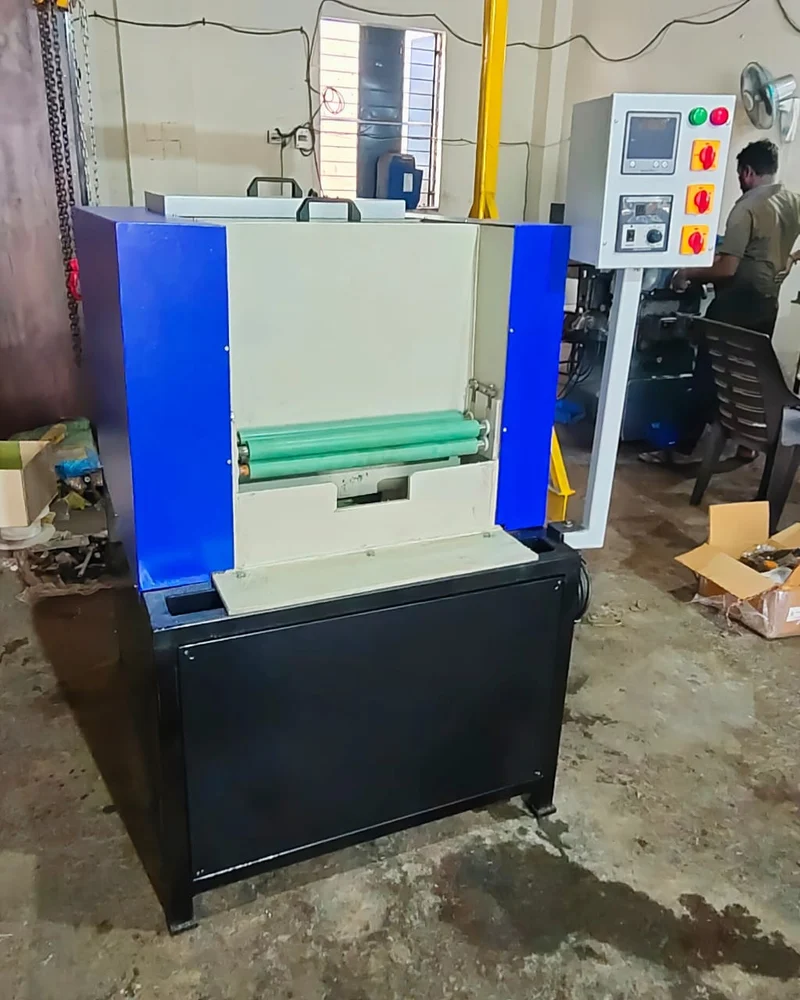 Automatic PCB Brushing Machine - CNC Controller & Worktable Setup