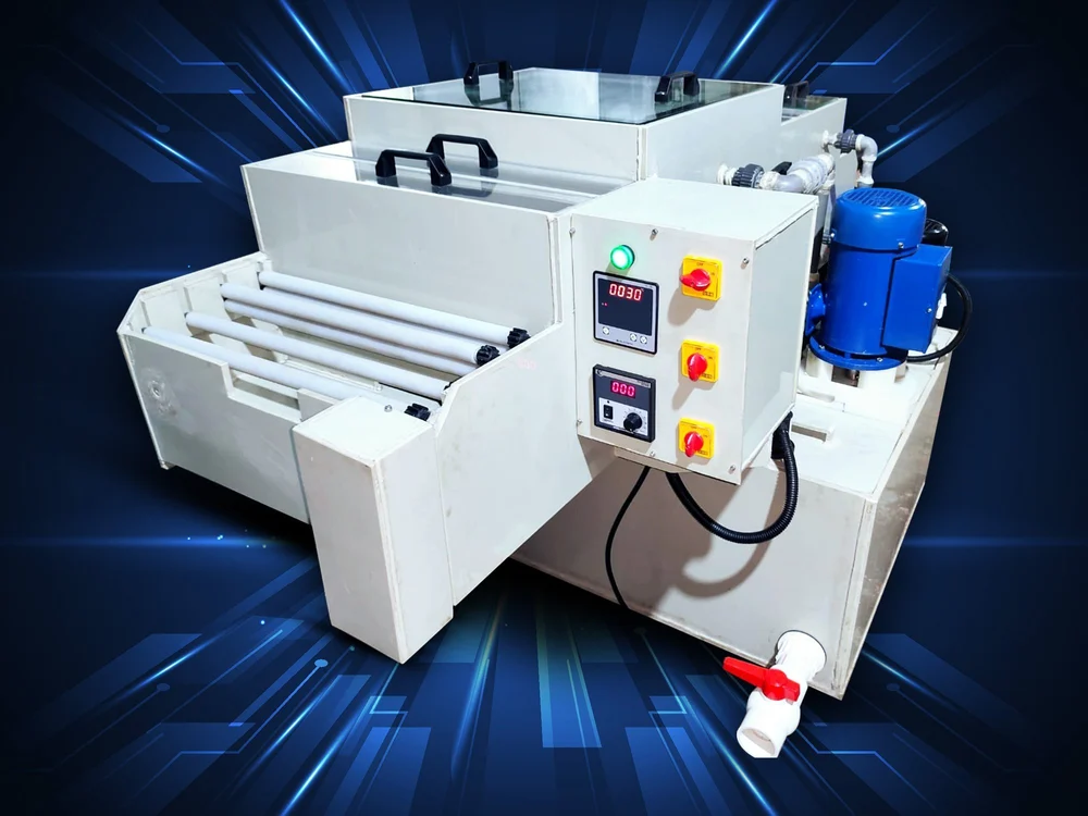 PCB Costic Machine - Industrial Machine Side Profile & Frame