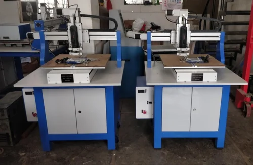 Double Spindle PCB Drilling Machine - CNC Controller & Worktable Setup