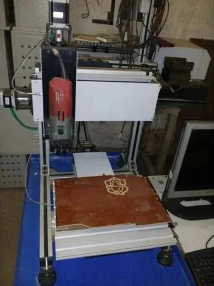 PCB Drilling Machine - Industrial Machine Side Profile & Frame