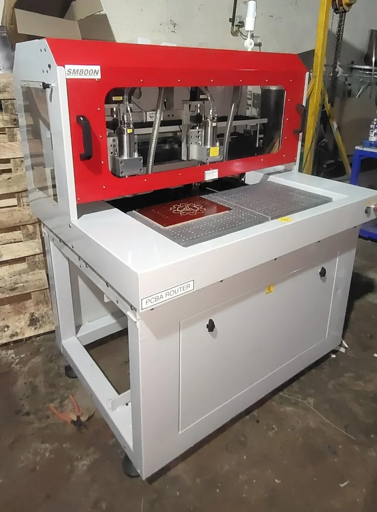 PCB Router - Industrial Machine Side Profile & Frame